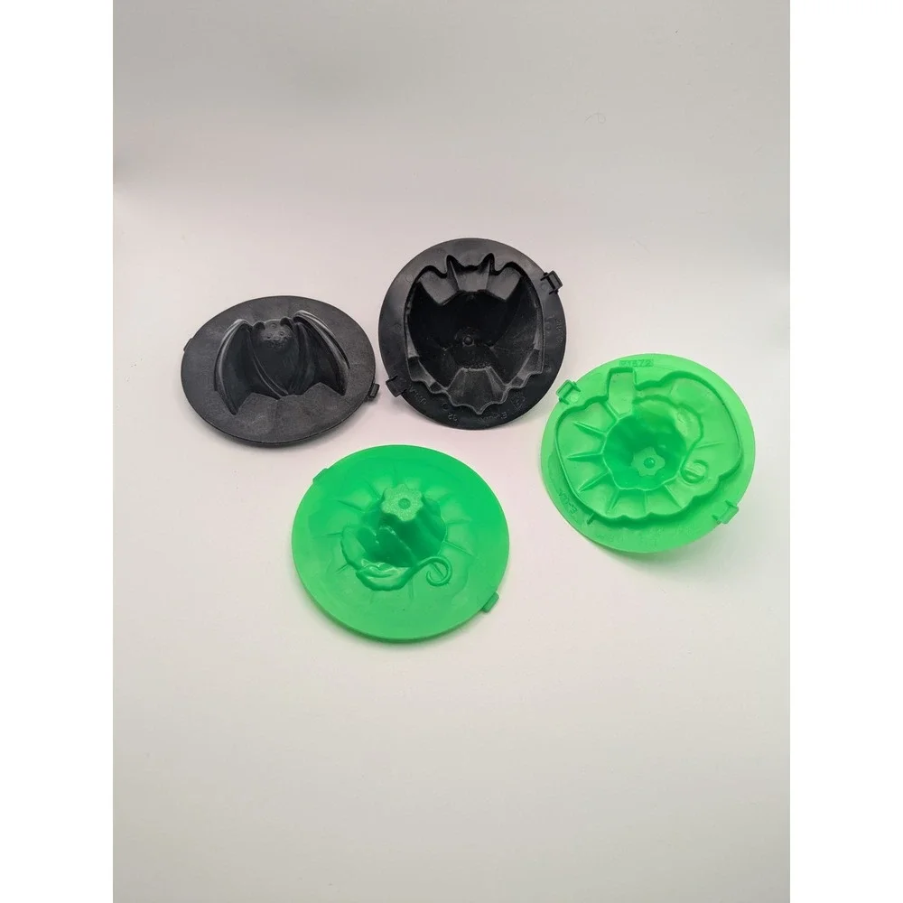 1990s McDonalds Halloween Meal Bucket Replacement Cookie Cutter Lid Pumpkin Bat‎